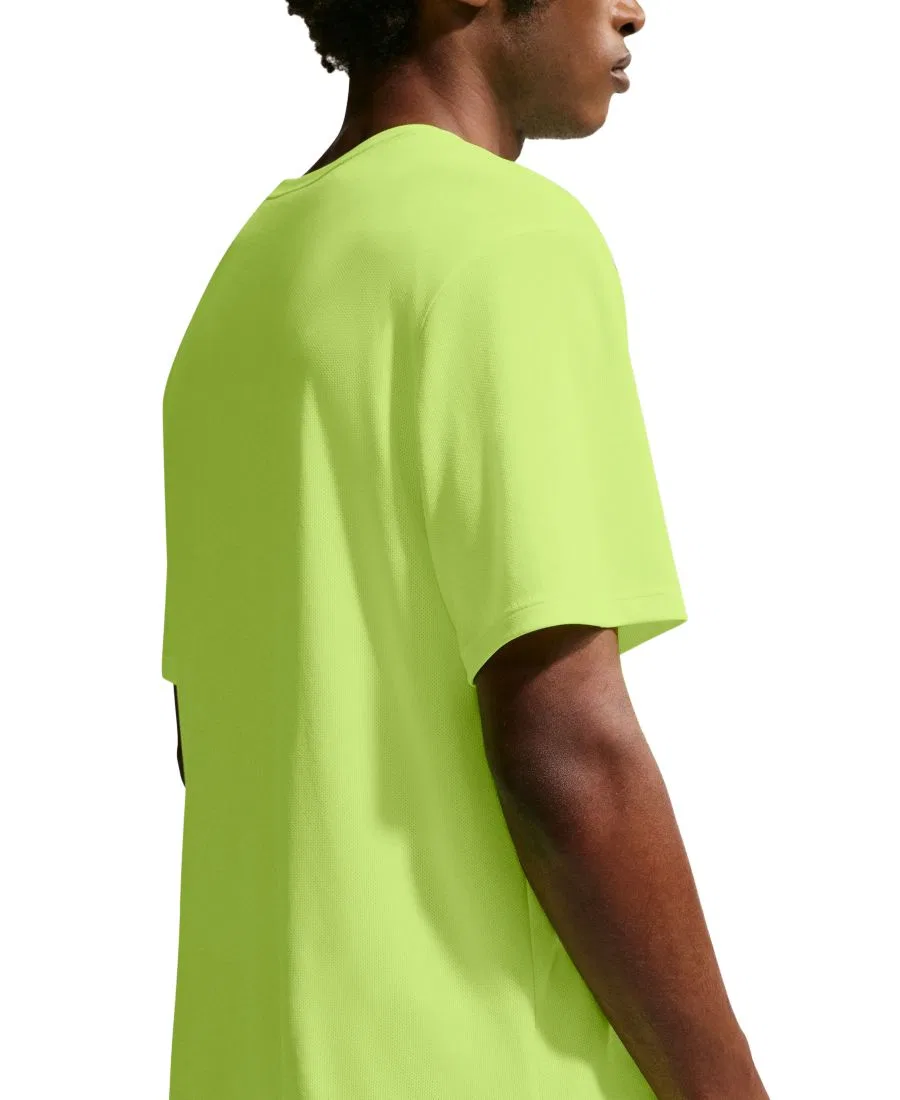Беговая футболка Dri-FIT с круглым вырезом Miler Nike, Volt Ice Barely Volt Reflective Silver — фото 2