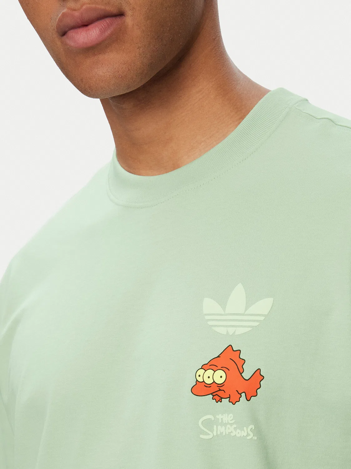 Мужская футболка оверсайз Blinky Graphic Adidas, зеленый — фото 4