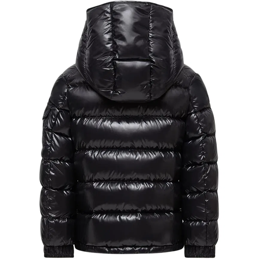 Детская куртка-пуховик с наполнителем Moncler, Black — фото 3