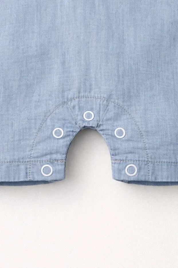 Детский комбинезон для мальчиков джинсовый с принтом Tifina Kids, Jeans — фото 4