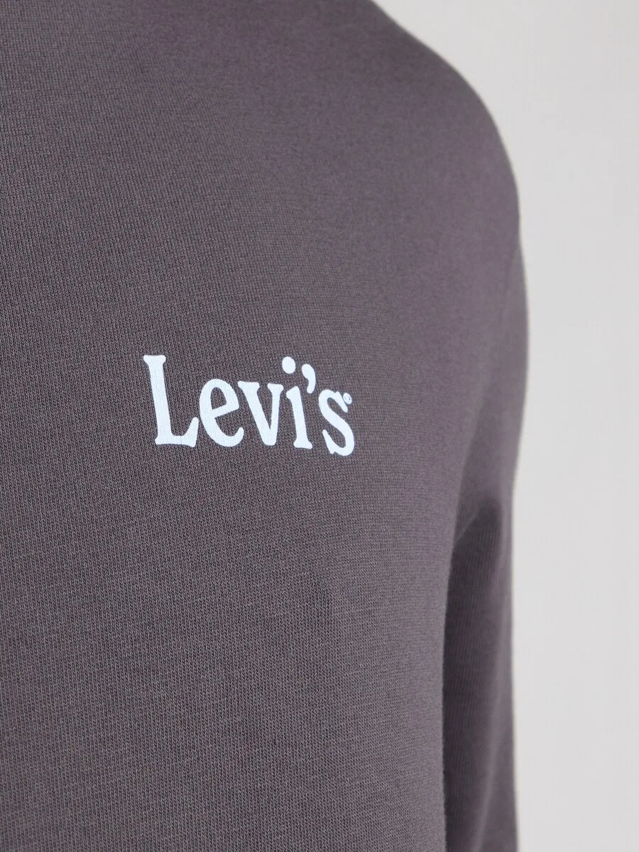 Футболка LEVI'S Relaxed Ls Graphic T-shirt темно-синего цвета — фото 3