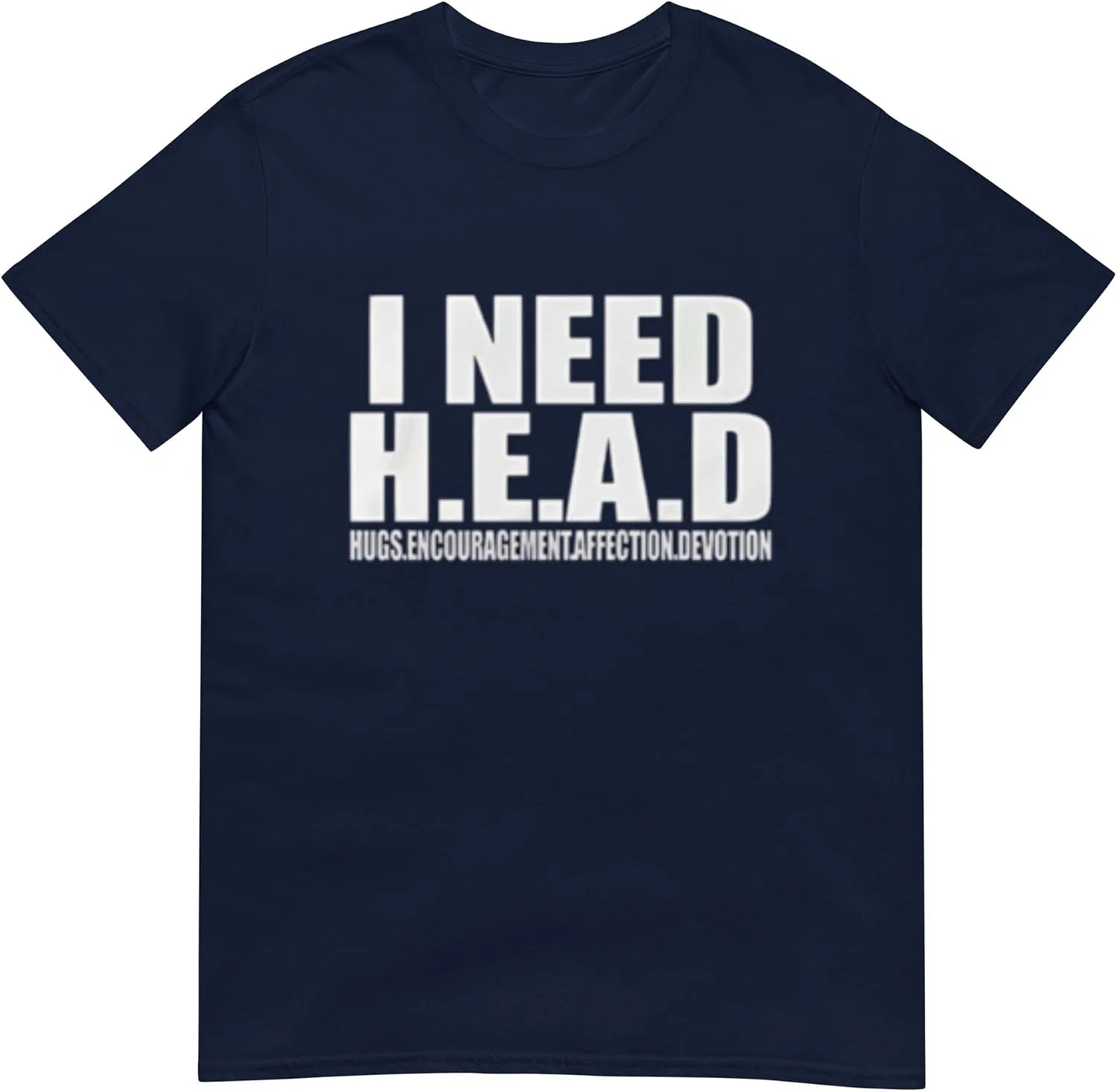 Футболка с принтом I Need Head Generic, Black — фото 2