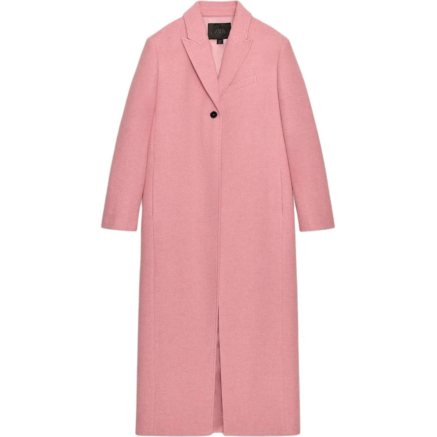 Женское пальто с лацканами Pink ZARA, Pink