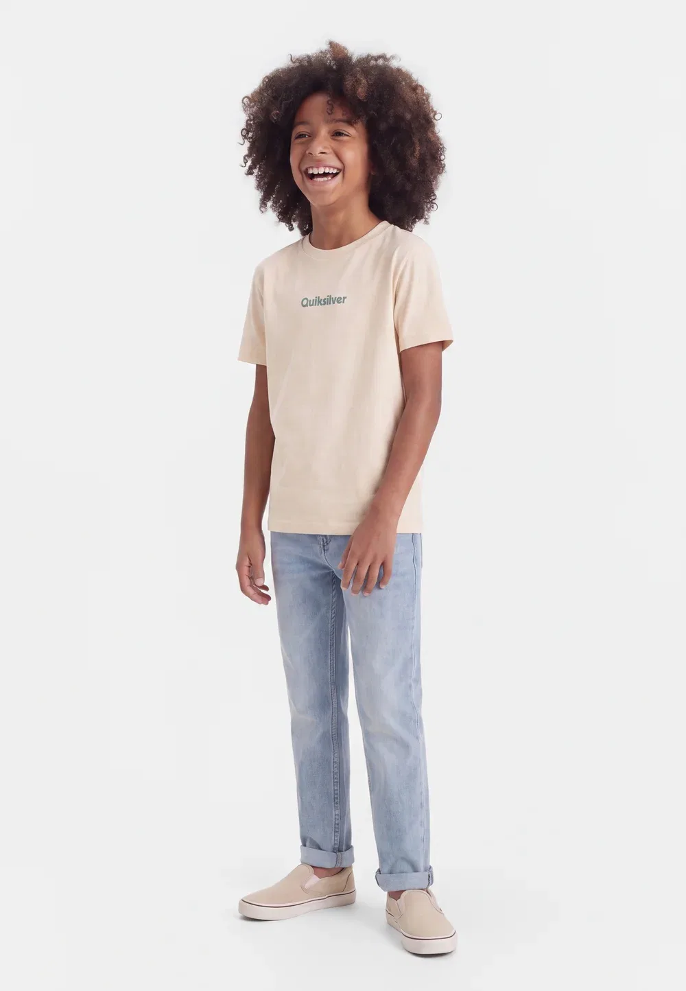 Футболка с принтом Rays Quiksilver, Bone White