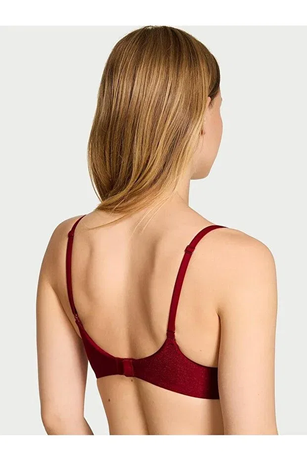 Женский бюстгальтер с бретельками-спагетти Push-Up Victoria'S Secret, Bright Red — фото 2