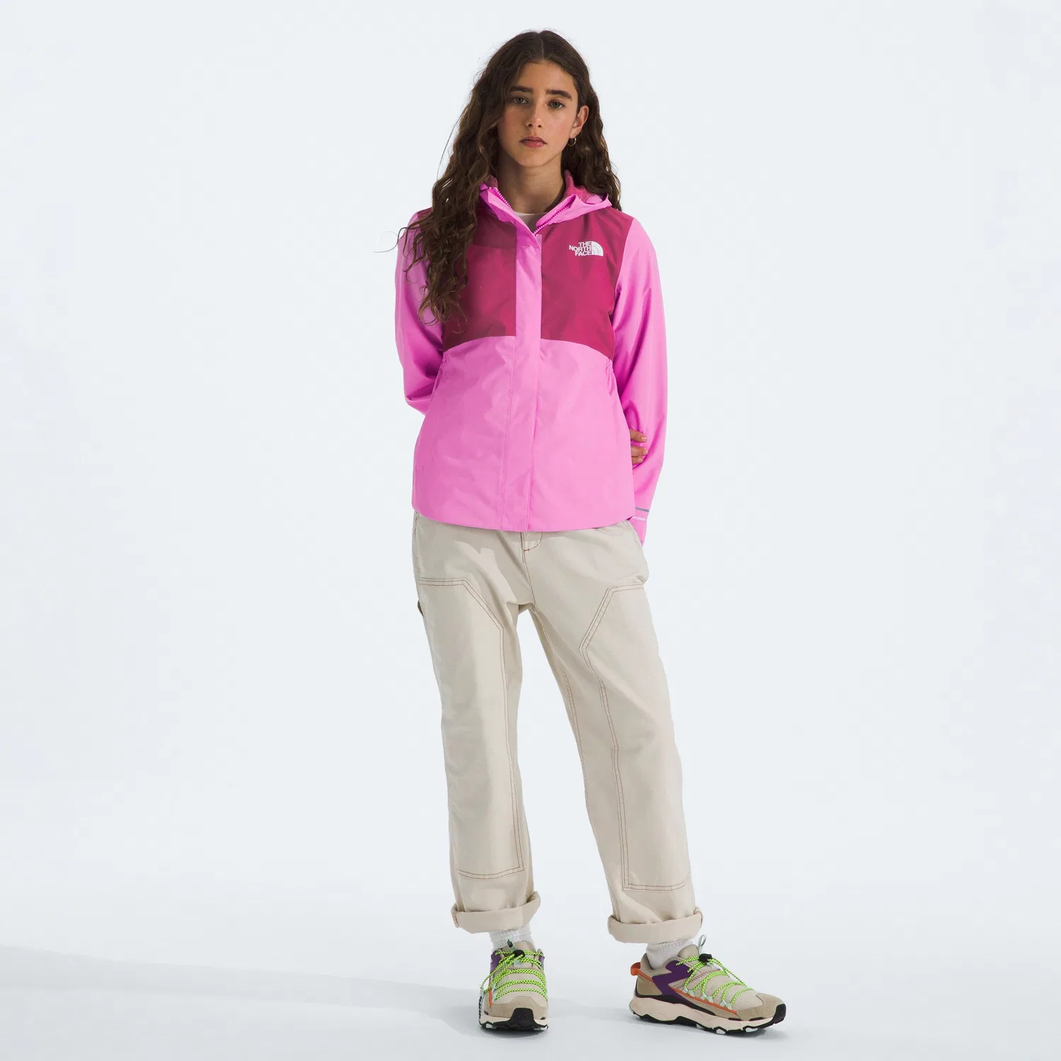 Куртка дождевая водостойкая The North Face Antora, Violet Crocus/Fuchsia Flash — фото 3