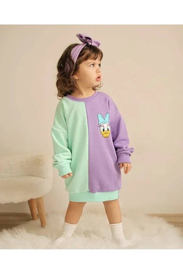 Детское платье для девочек хлопковое Ducky dress Hulohoopbaby, Purple