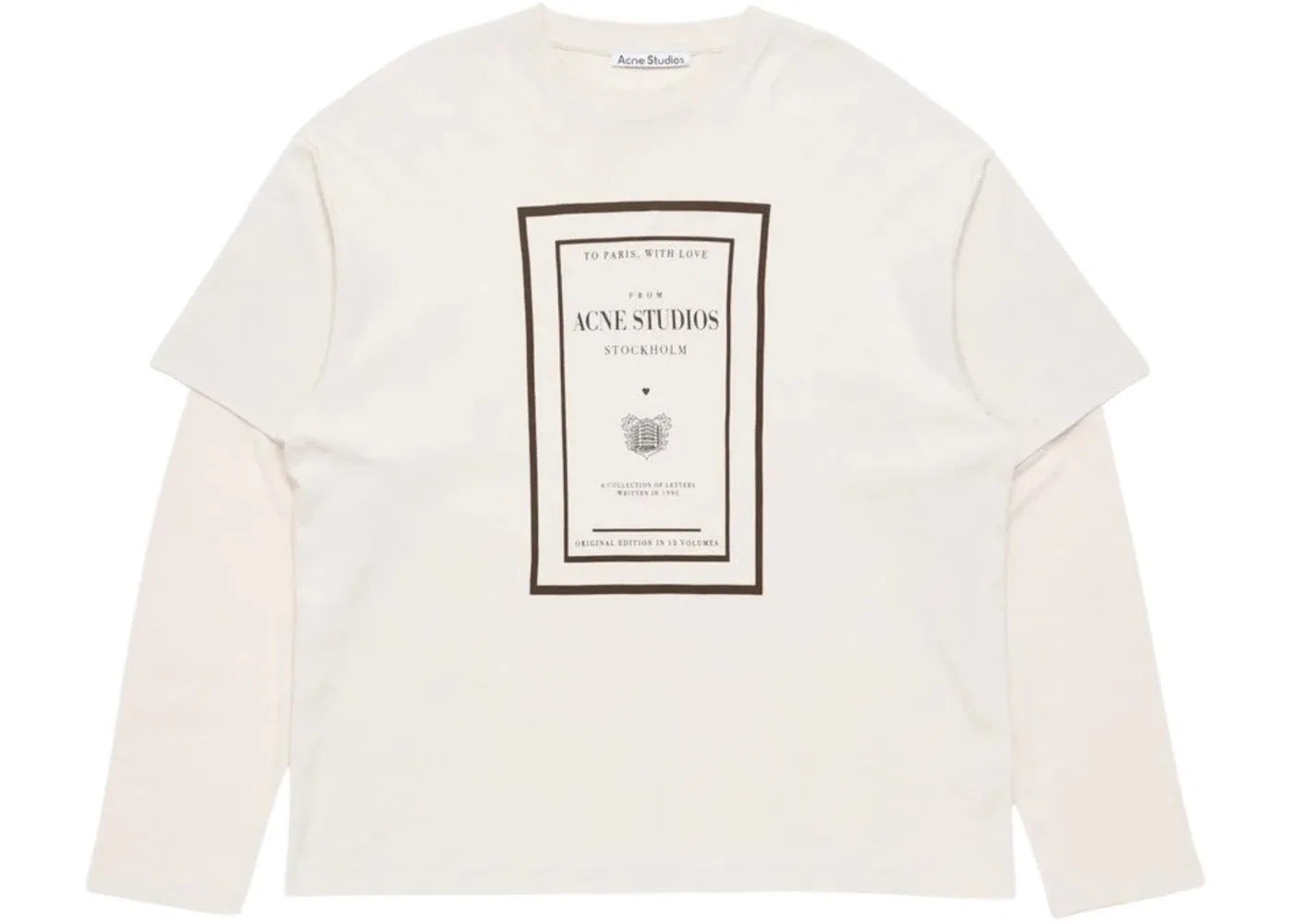 Женская футболка с принтом Acne Studios, Warm Beige