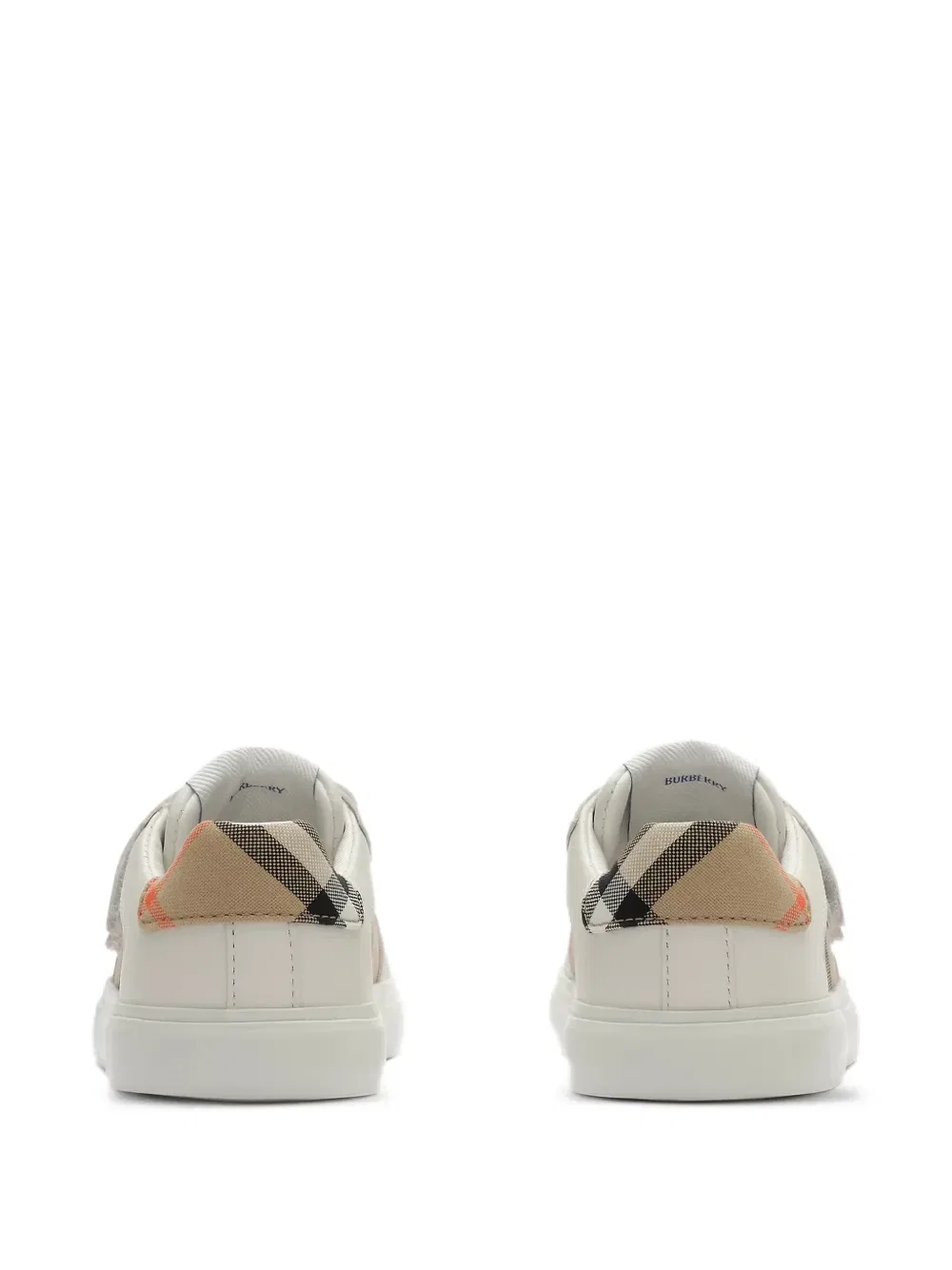 Кеды в клетку Burberry Kids, белый — фото 3
