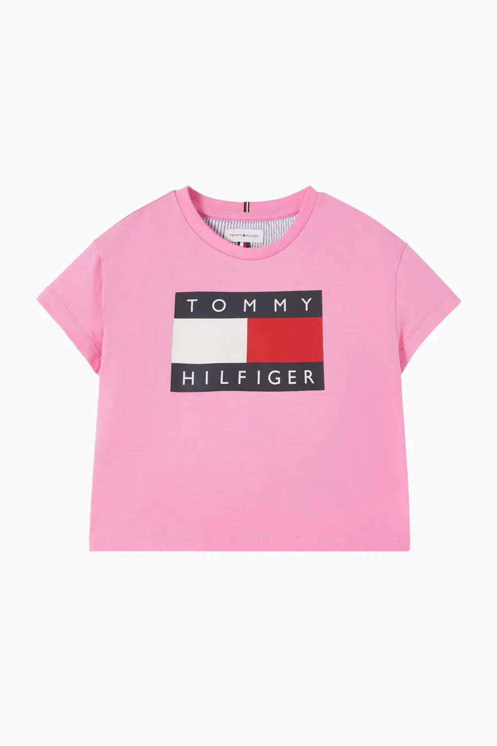Футболка с принтом флага Heritage Tommy Hilfiger, розовый