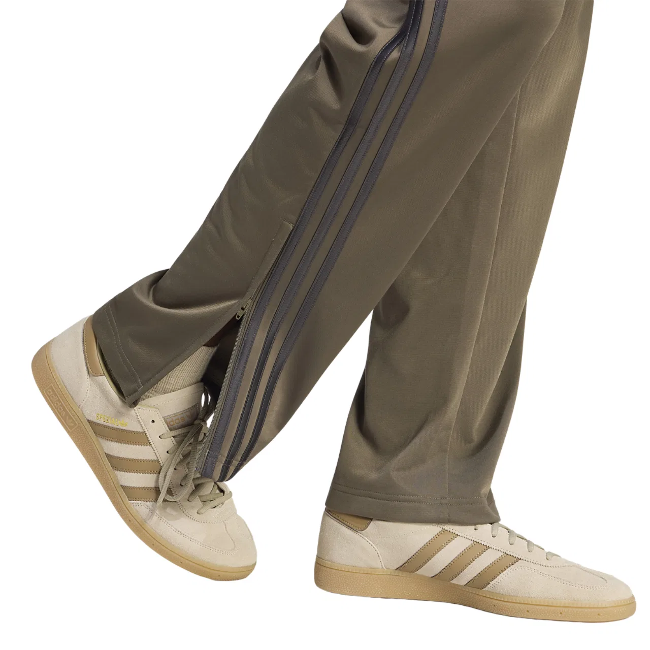 Мужские спортивные штаны с утяжкой Firebird Track Pants adidas, Black Olive Branch — фото 4