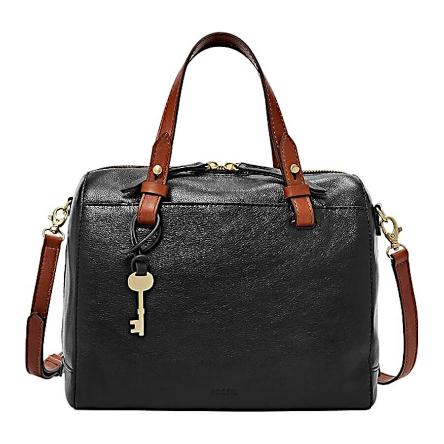

Сумка Fossil Women's Rachel Satchel Purse, черный/коричневый