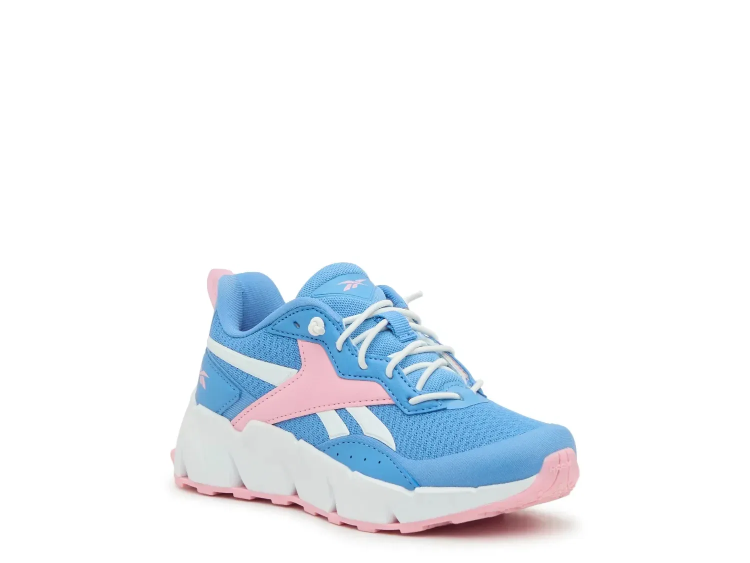 Кроссовки slip-on Vizome для девочек Reebok, светло-голубой/светло-розовый