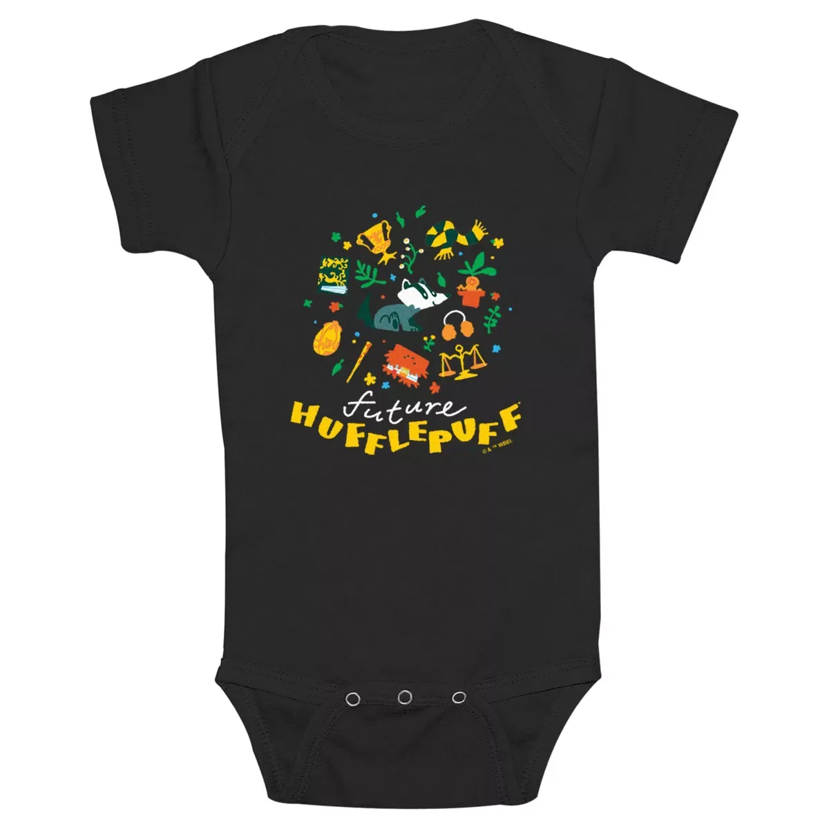 Детский боди с коротким рукавом Harry Potter, Black