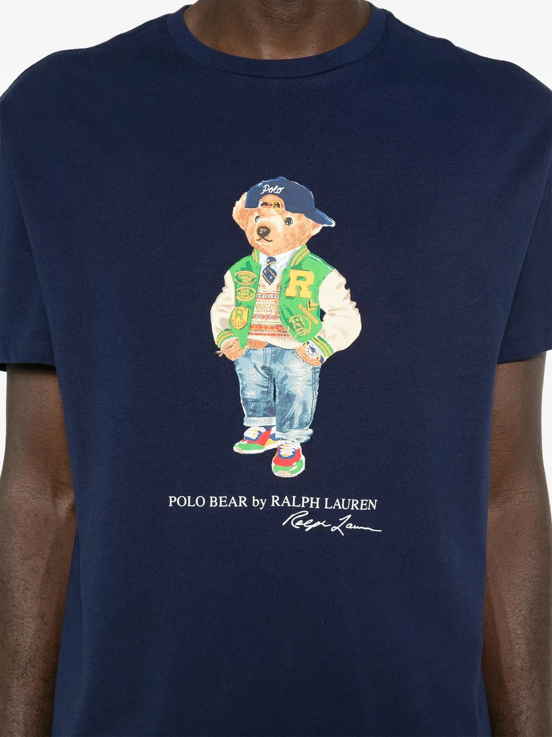 Футболка с медведем Polo Ralph Lauren, темно-синий — фото 2