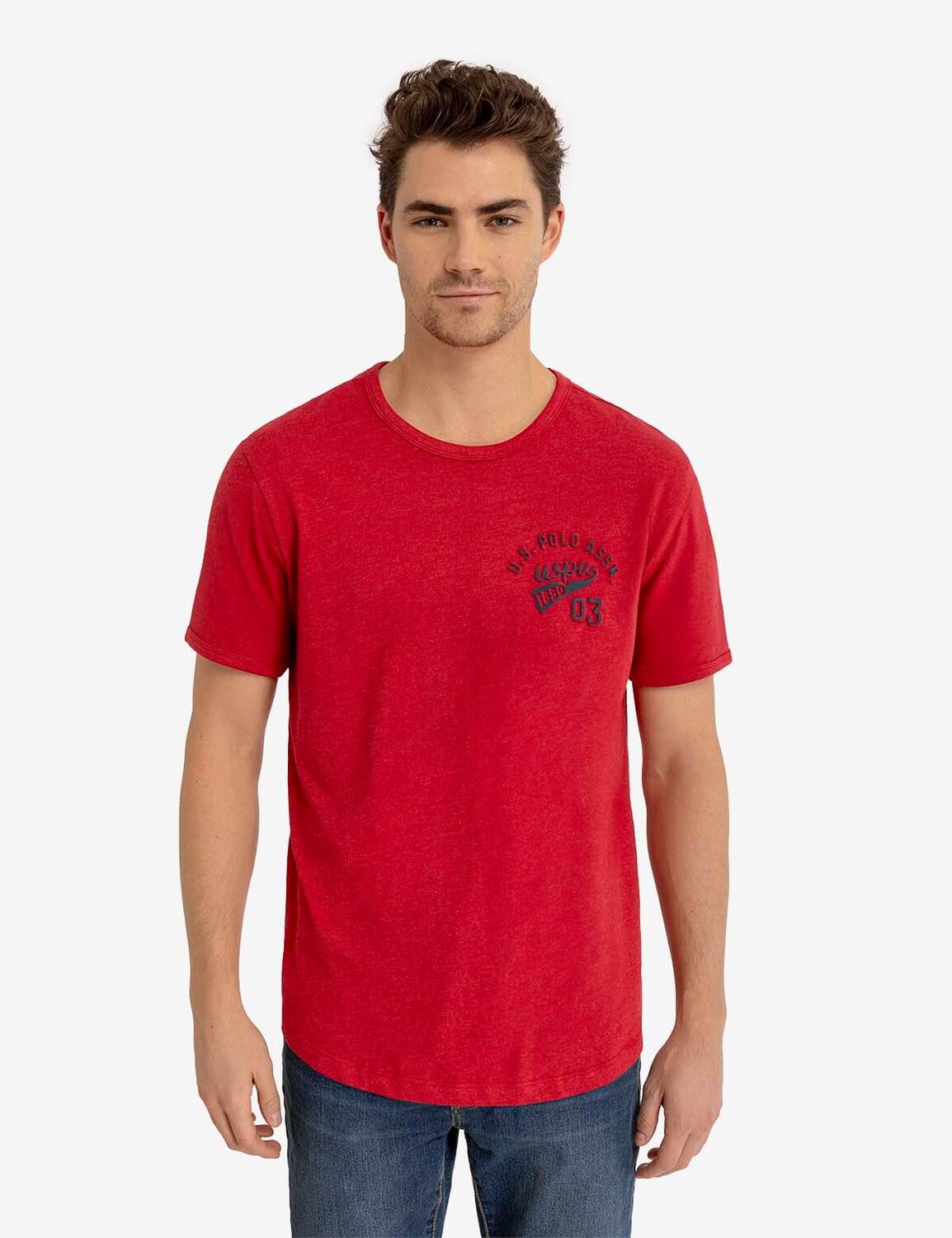 

Футболка U.S. Polo Assn. Graphic Crew Neck, красный