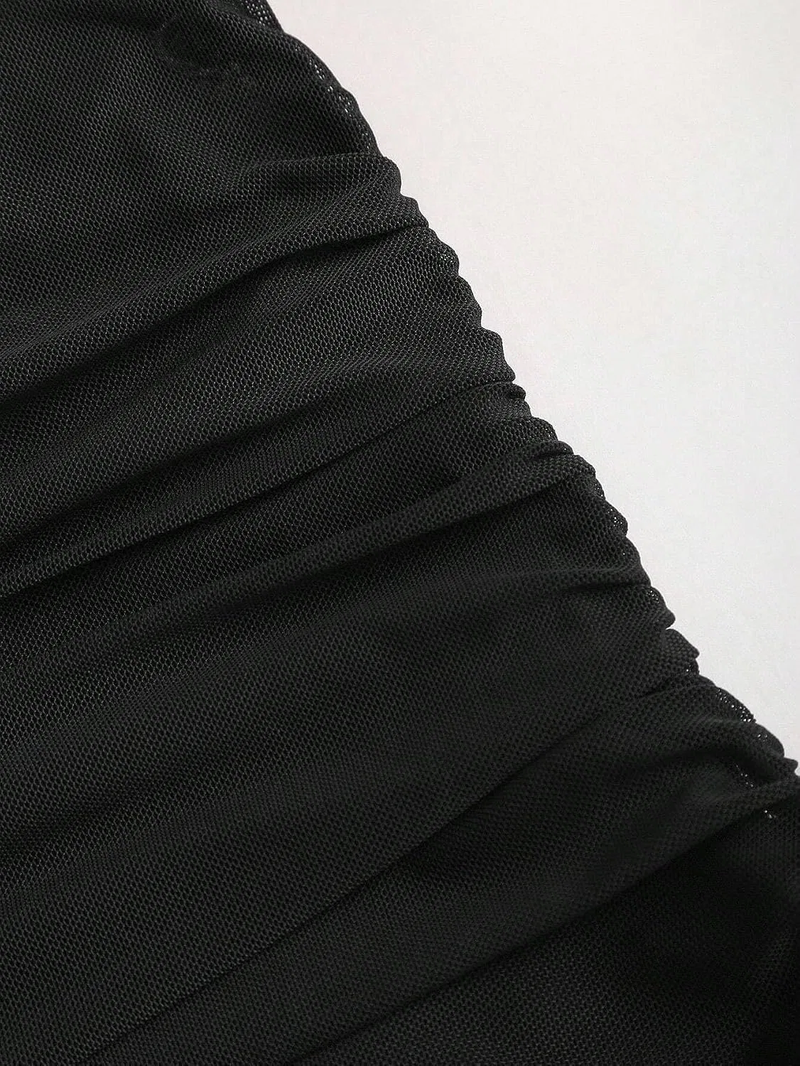Женское облегающее мини-платье с открытой спиной, Black — фото 2