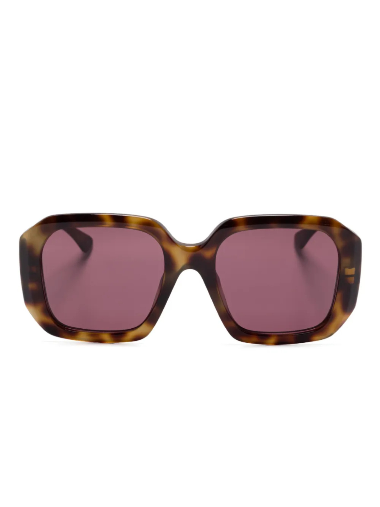 

Chloé Eyewear солнцезащитные очки в массивной оправе, коричневый