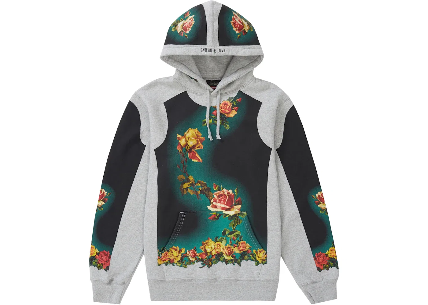 Мужской худи с принтом Hooded Sweatshirt Supreme, Heather Grey