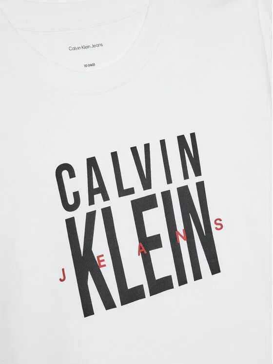 Футболка relaxed fit Bold Graphic Calvin Klein Jeans, белый — фото 3