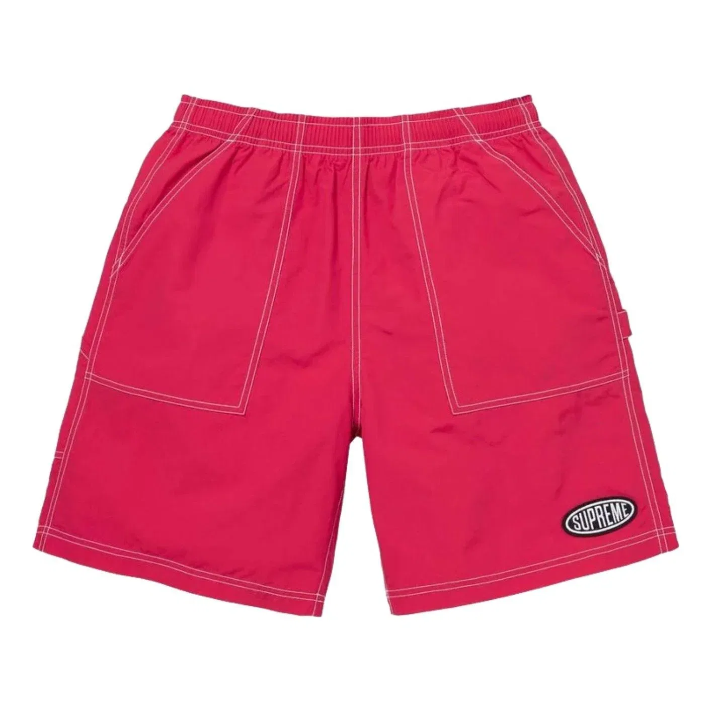 Мужские шорты из нейлона с принтом Supreme SS26 Nylon Painter Short, красный