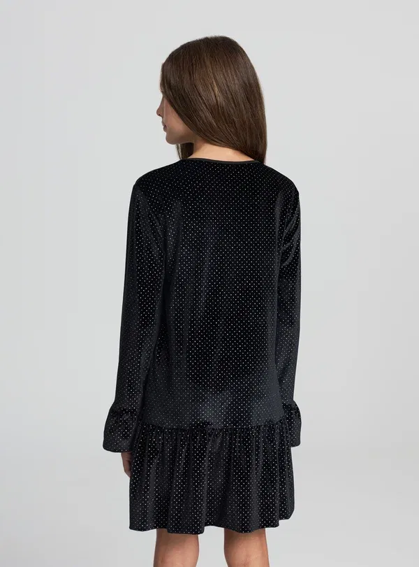 Платье коктейльное с пайетками Cocktail dress Terranova, черный — фото 3