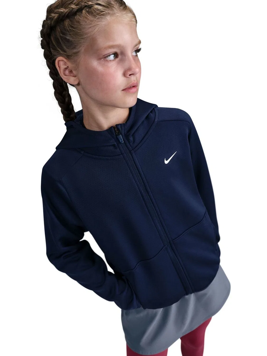 Толстовка с капюшоном Therma Fleece Winterized Nike, Midnight Navy — фото 2
