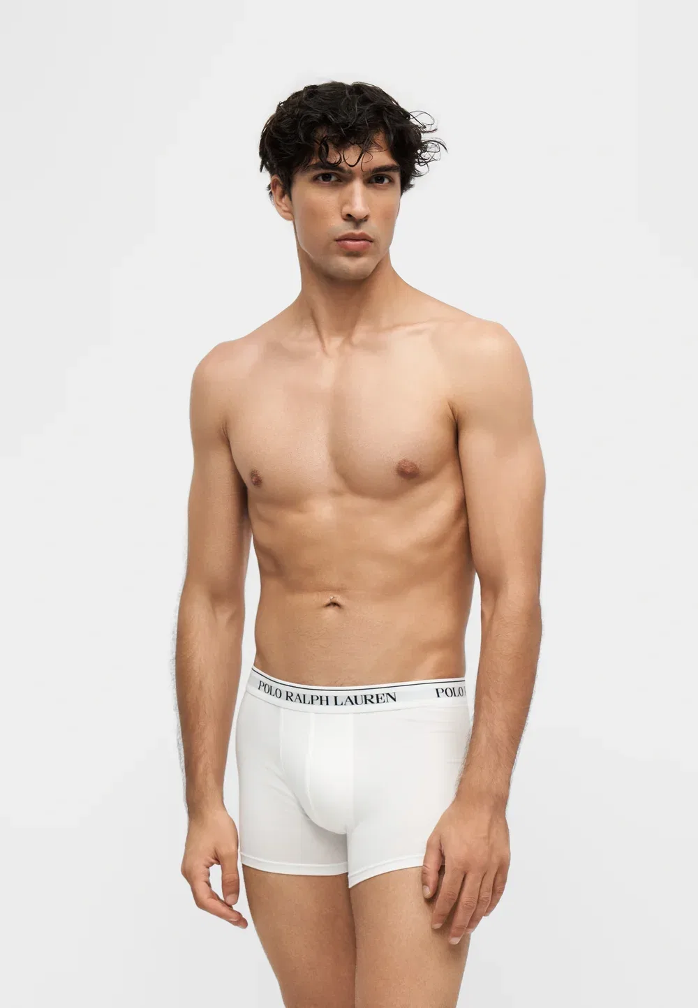 3 шт. - трусы Polo Ralph Lauren, White/Bastille Blue/Black — фото 4