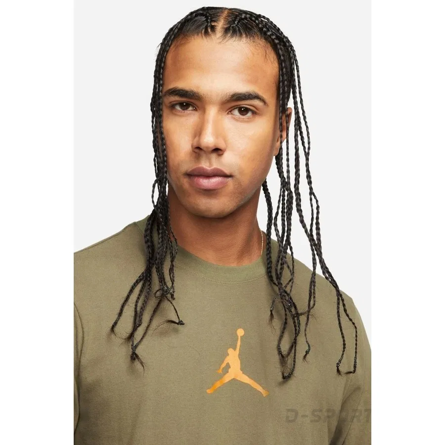 Футболка с графическим принтом Jordan Jumpman Dri-FIT Crew Nike, Зеленый — фото 3