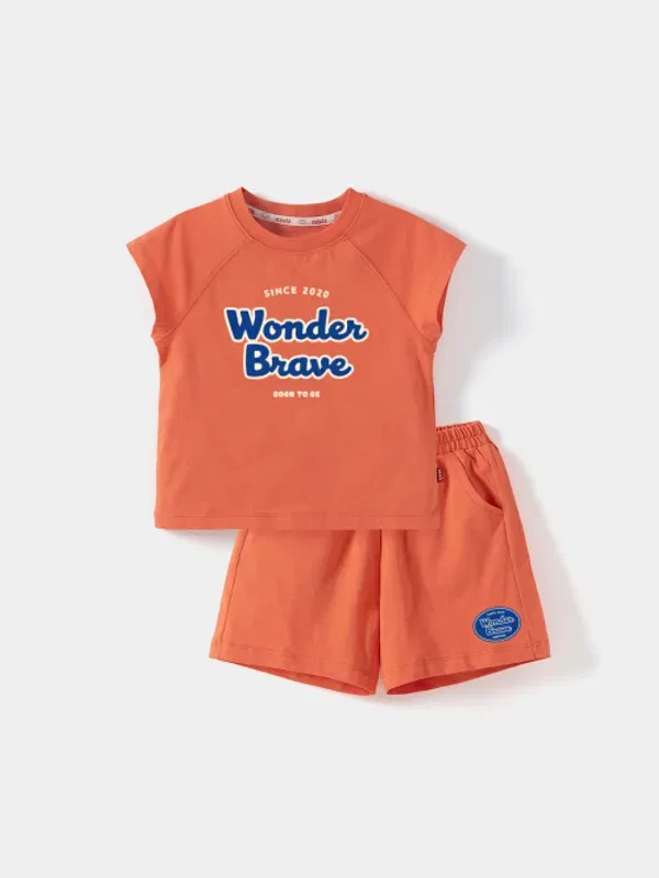 Детский костюм-двойка Wonder Brave, модель, Ozkiz, коралловый — фото 2