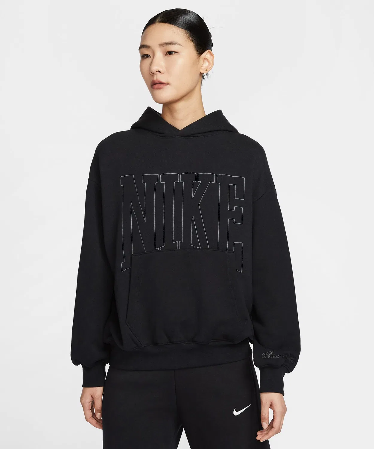 Женский худи с длинным рукавомNike Sportswear Street OOS Pullover Hoodie, Black
