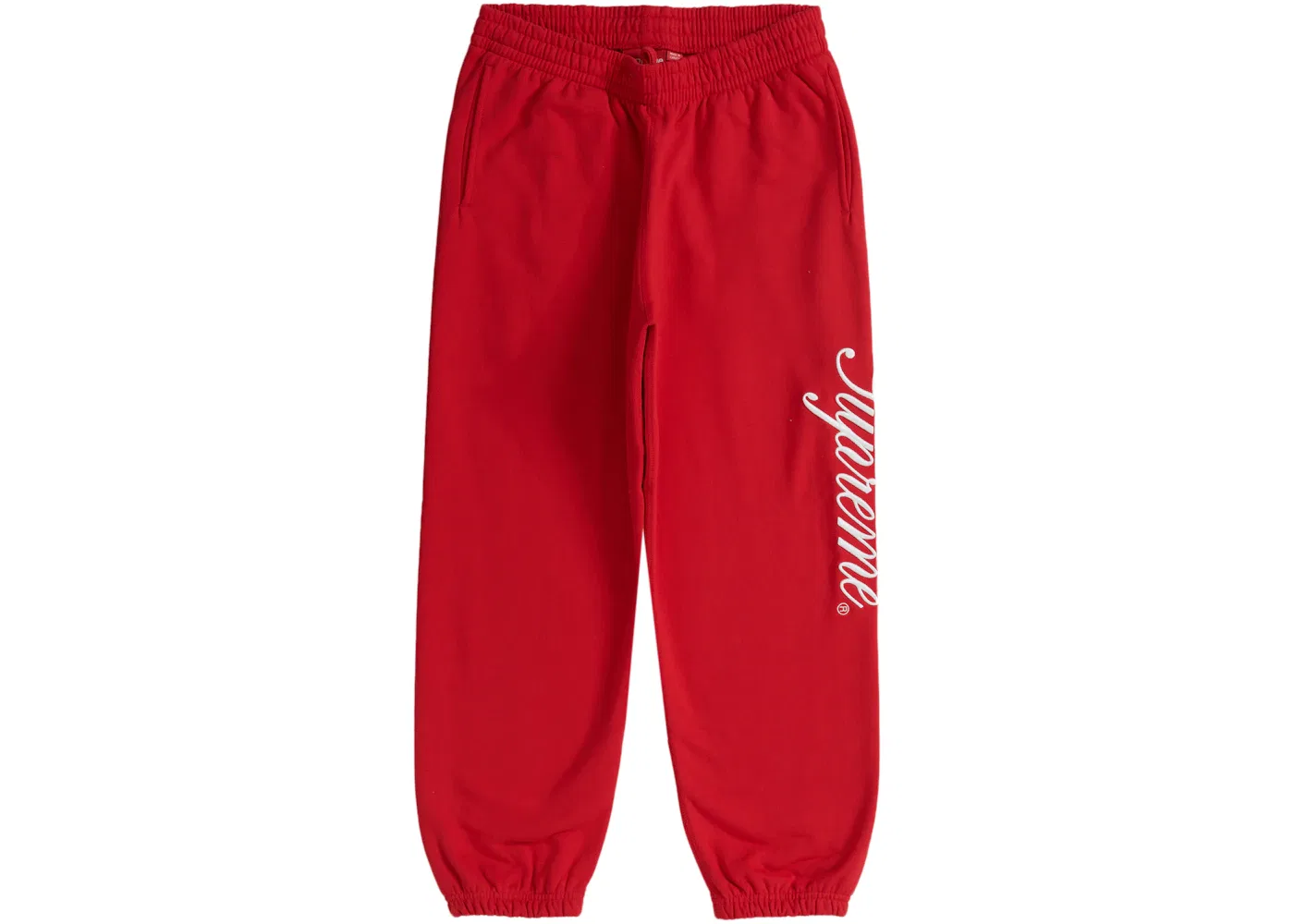 Мужские спортивные штаны с принтом Supreme Sweatpant Red