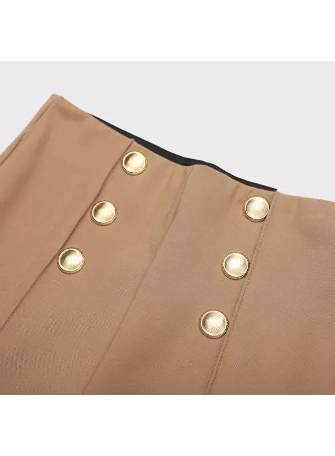 Брюки с высокой посадкой утягивающие Zara, осенний — фото 4