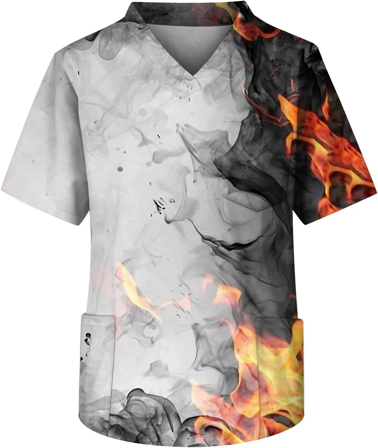 Мужская футболка с V-образным вырезом Work Shirts, Gray