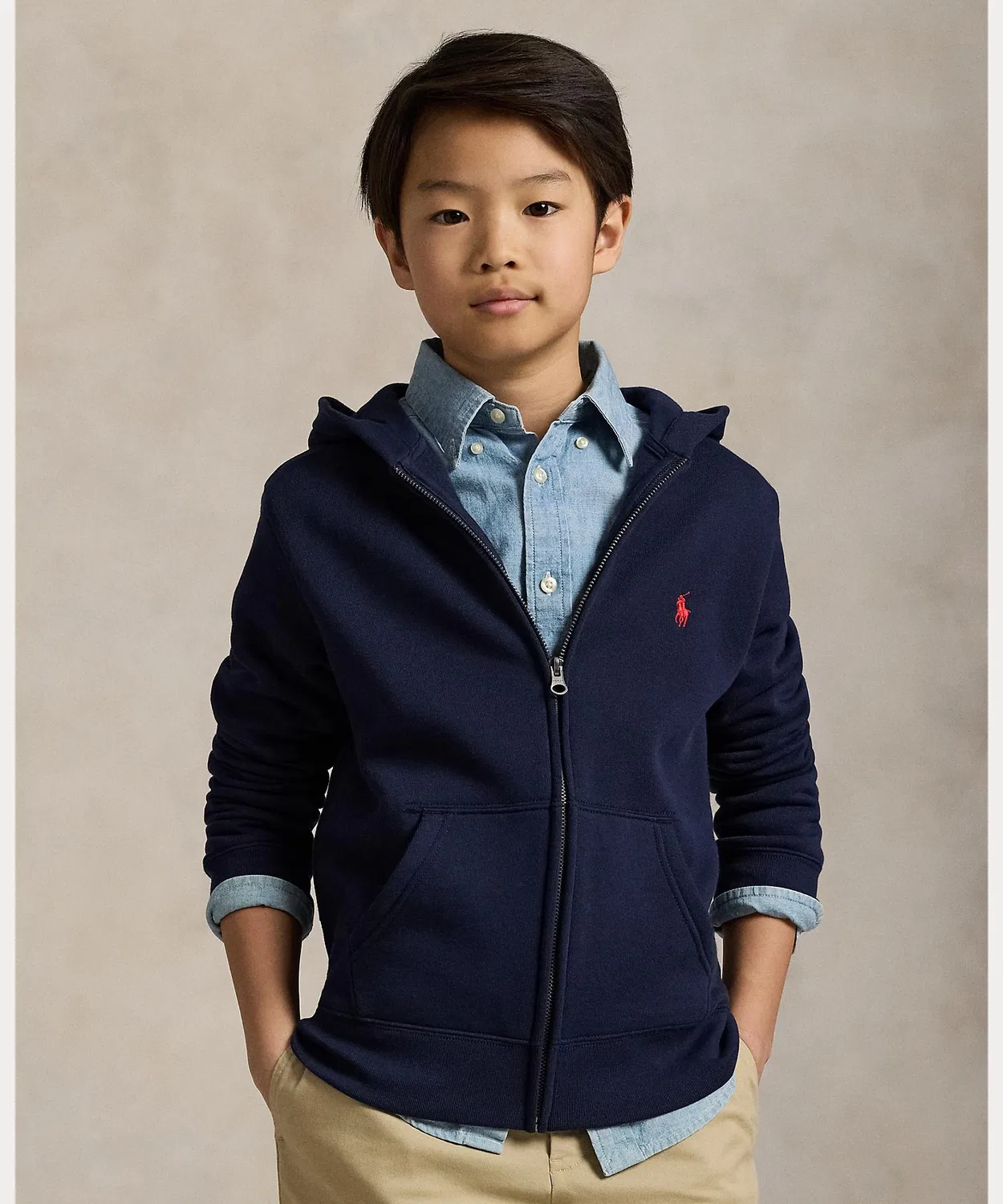 Детское худи с длинным рукавомPOLO RALPH LAUREN CHILDRENSWEAR, Blue