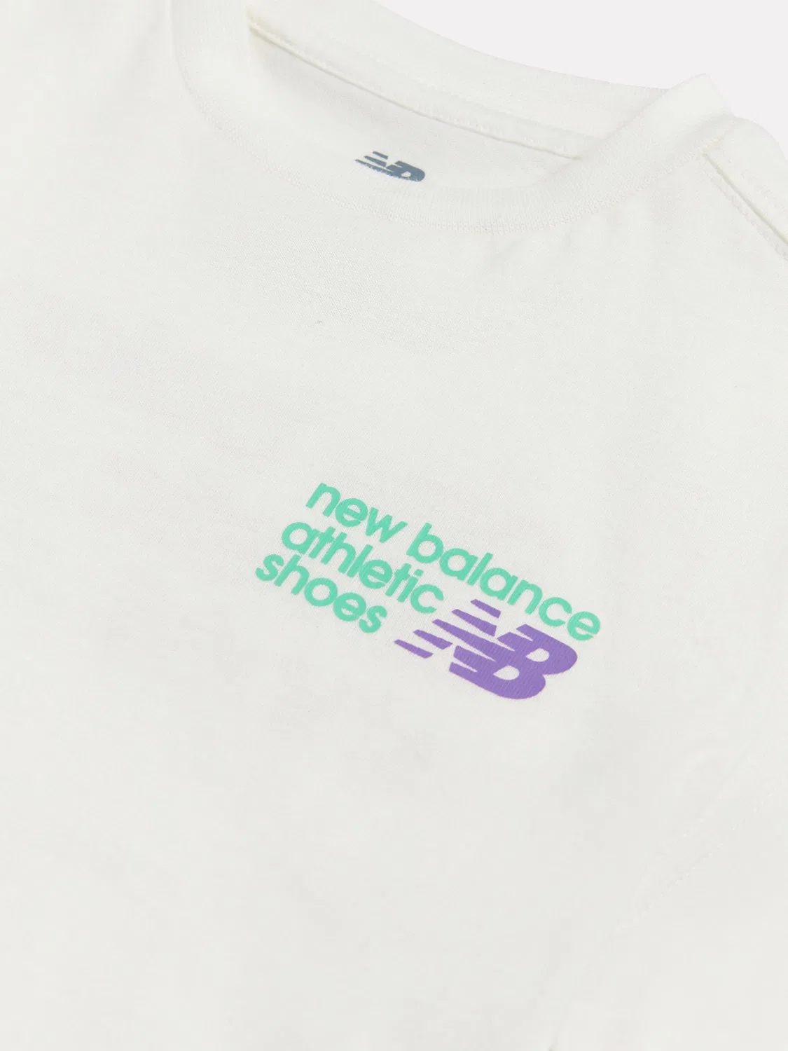 Футболка с принтом New Balance White Athletic Shoes, белый — фото 3