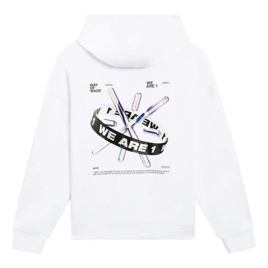 

Худи Li-Ning x Glare Sweatshirt 'White Black', белый