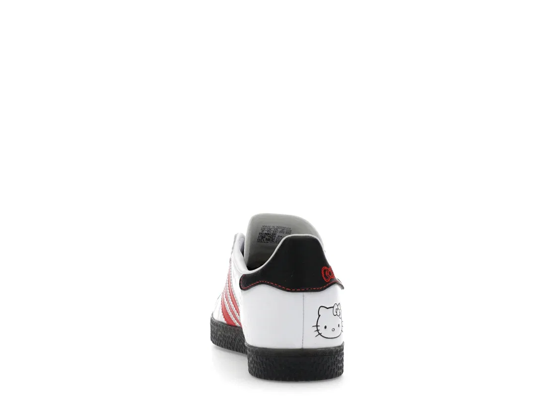 Детские кроссовки Lifestyle с принтом Adidas Gazelle, Cloud White/Red/Black — фото 4