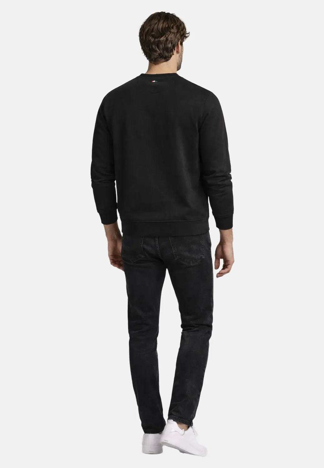 Мужской свитшот классический P042 U.S. Polo Assn., Black — фото 4