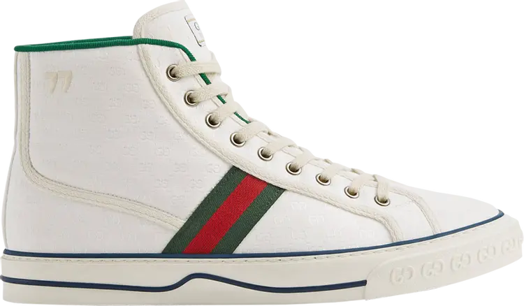 

Кроссовки Gucci Tennis 1977 High White Mini GG, белый