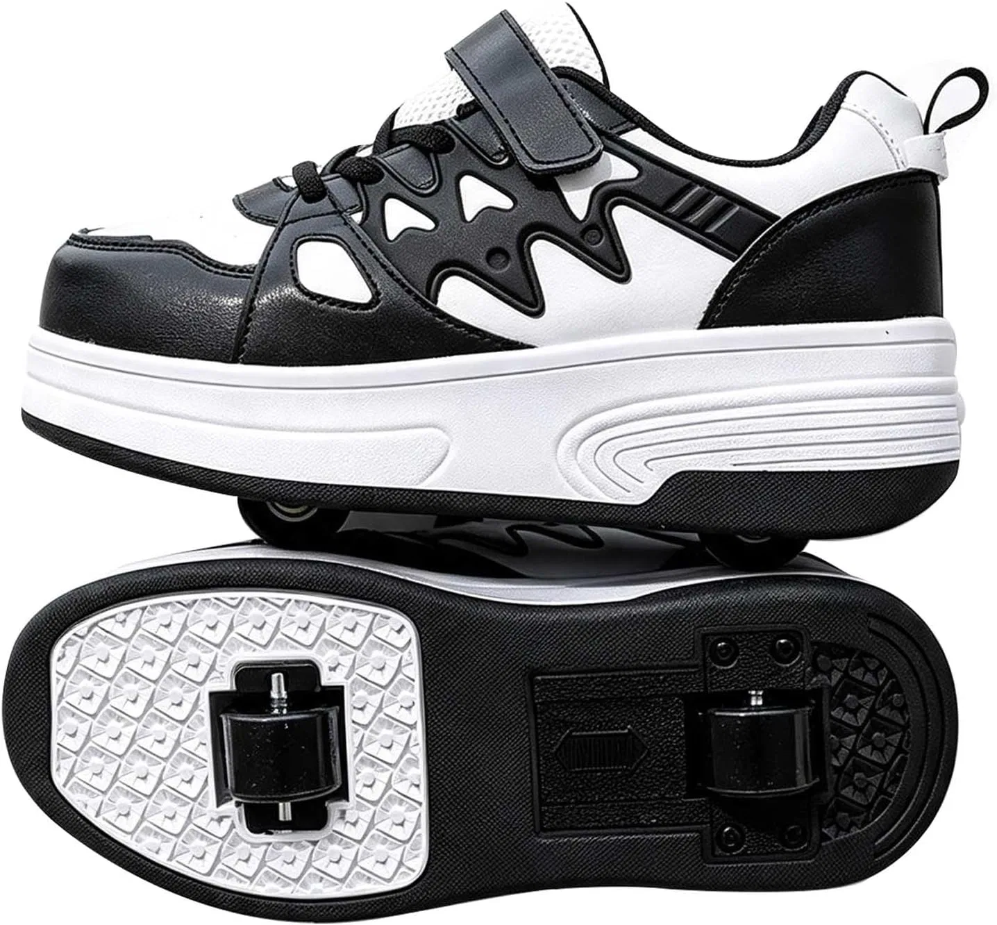 Детские роликовые кроссовки со съемными колесами Skiddly, Black