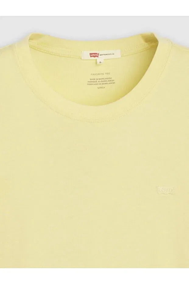 Женская хлопковая футболка Levi'S, Yellow — фото 4
