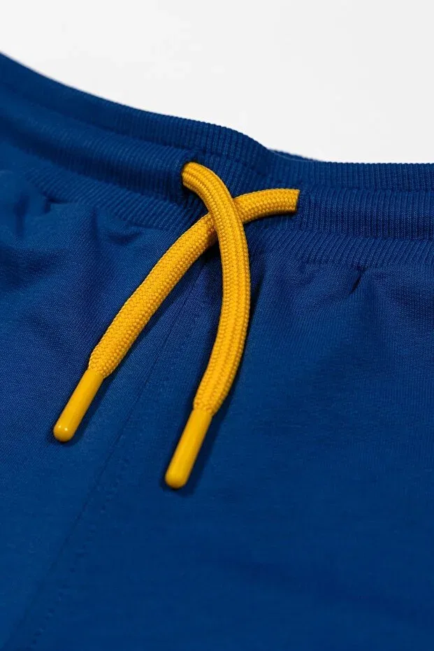 Детские шорты для девочек хлопковые Basics Beetlebeez, Saks Blue — фото 4