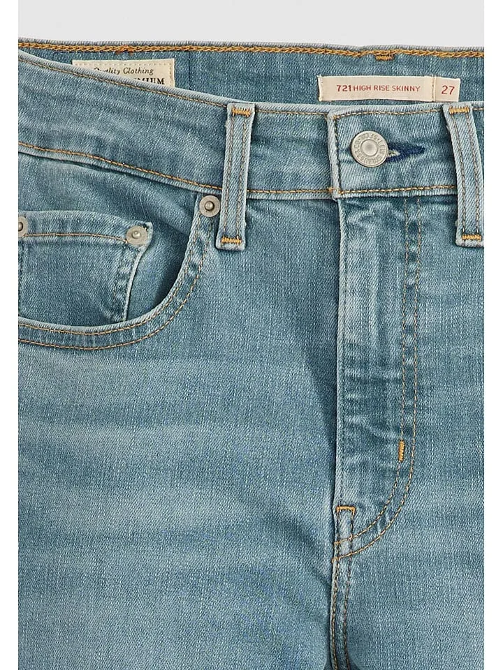 Женские джинсы скинни фит Levi's, Light Blue — фото 4