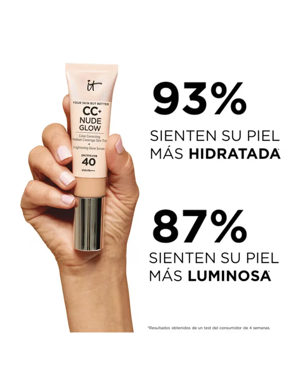 Тональная основа CC+ Nude Glow SPF 40+ It Cosmetics, Fair Ivry — фото 4