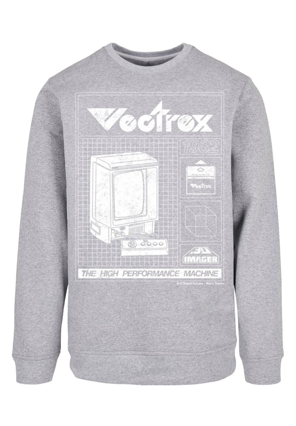 

Толстовка RETRO GAMING VECTREX F4NT4STIC, серый