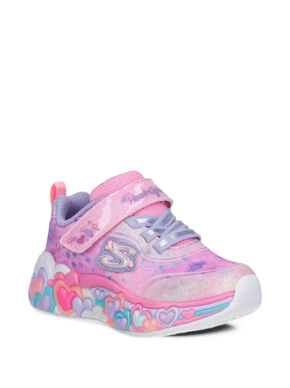 Кроссовки для девочки Eternal Heart Lights Skechers, розовый/фиолетовый