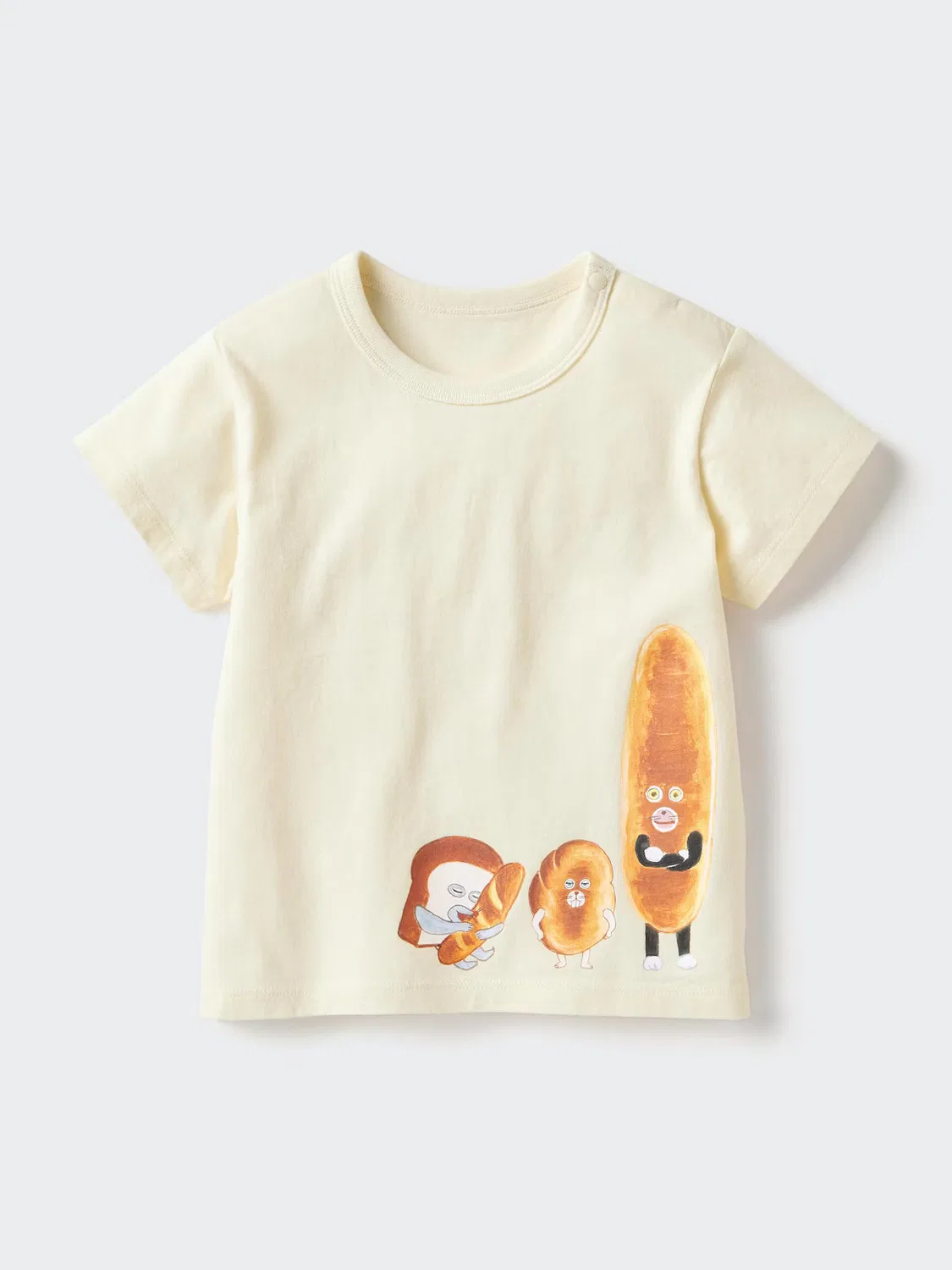 Футболка Uniqlo, детская, Похититель хлеба, кремовая