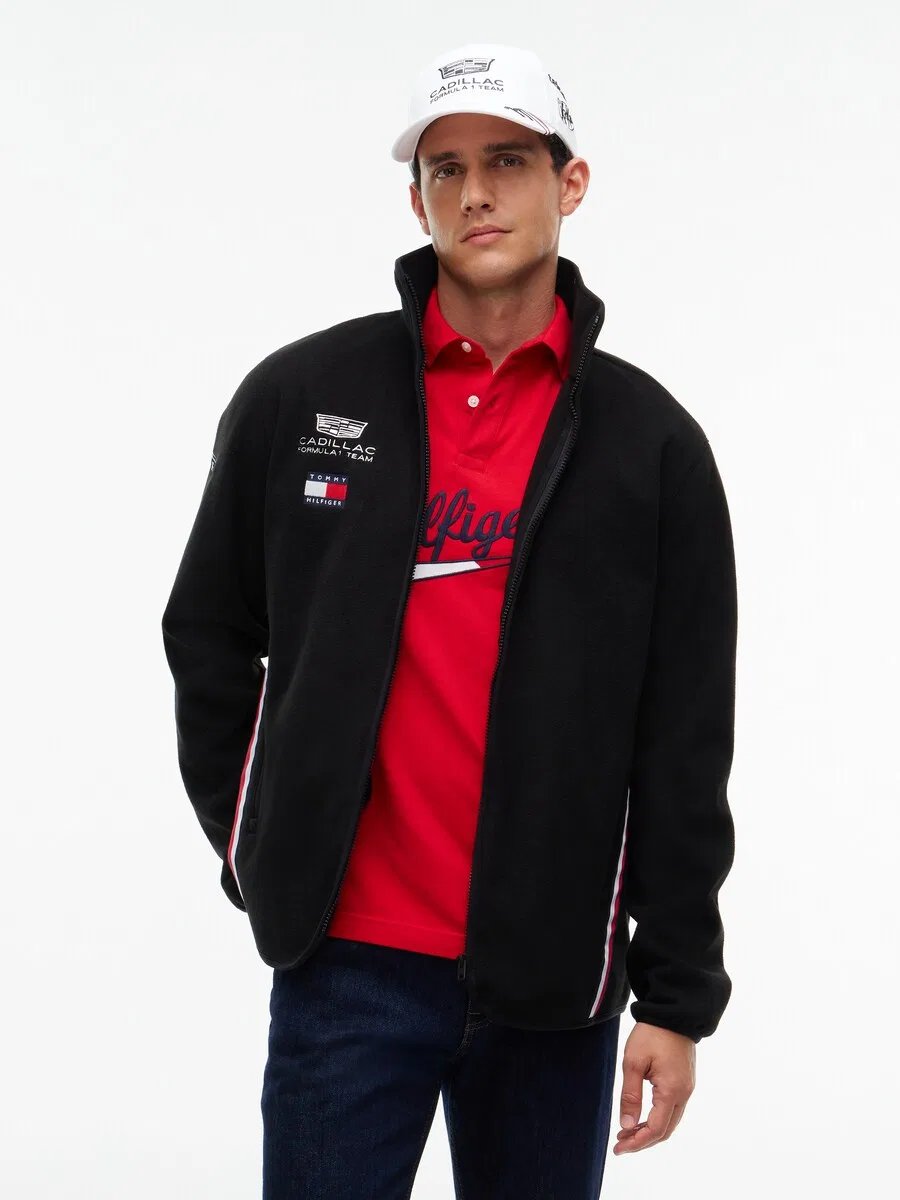 Худи на молнии TOMMY HILFIGER 'TH X CF1 Replica' черного цвета — фото 2