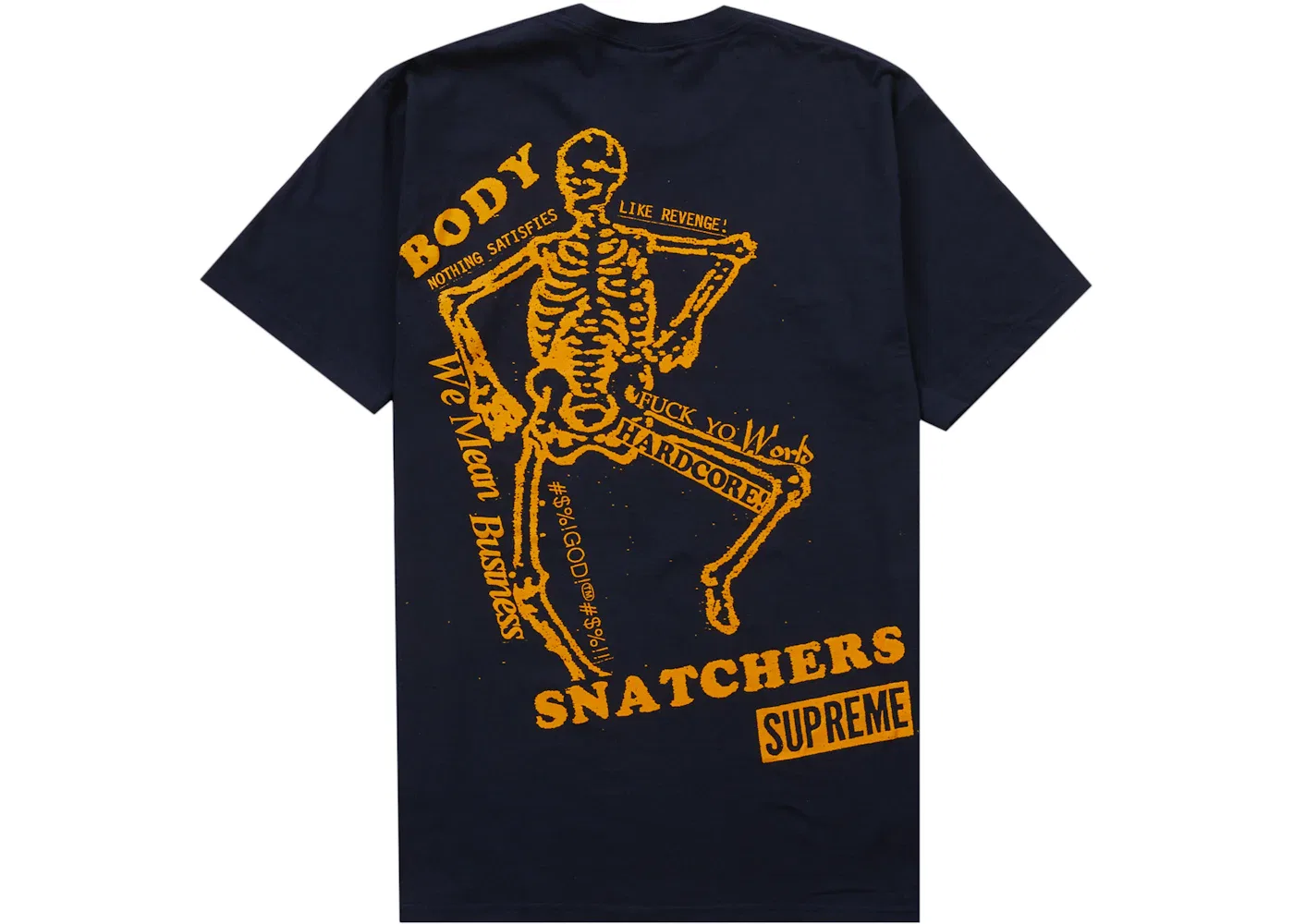 Мужская футболка с принтом Supreme Body Snatchers Tee, Navy